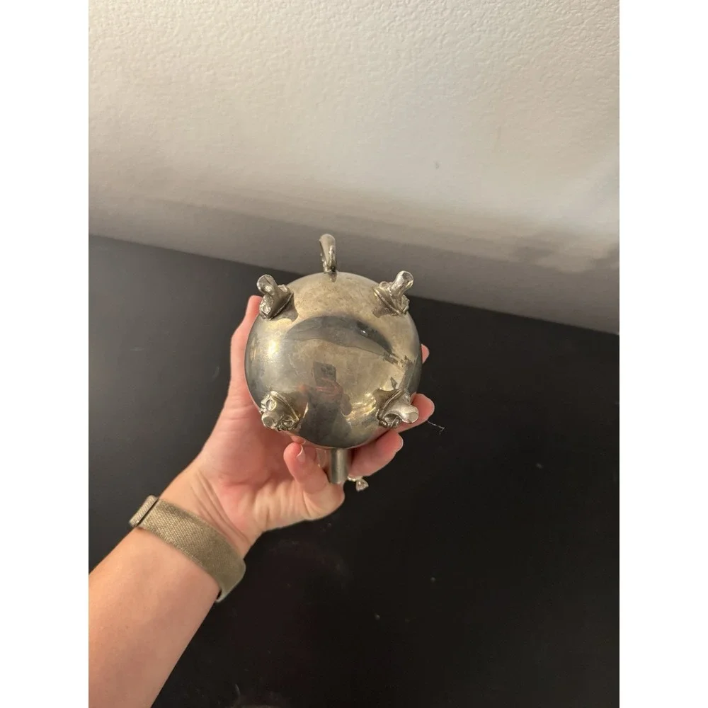 Vintage Silver Plated Creamer‎ Pitcher with Lid